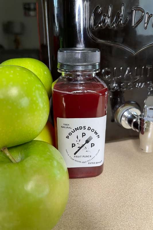 Pounds Down Extra Strength Detox Drink – Fruit Punch flavor – 8oz herbal cleanse.